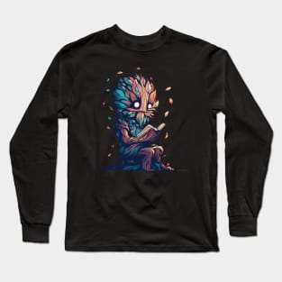 shepherd of trees reading book Long Sleeve T-Shirt